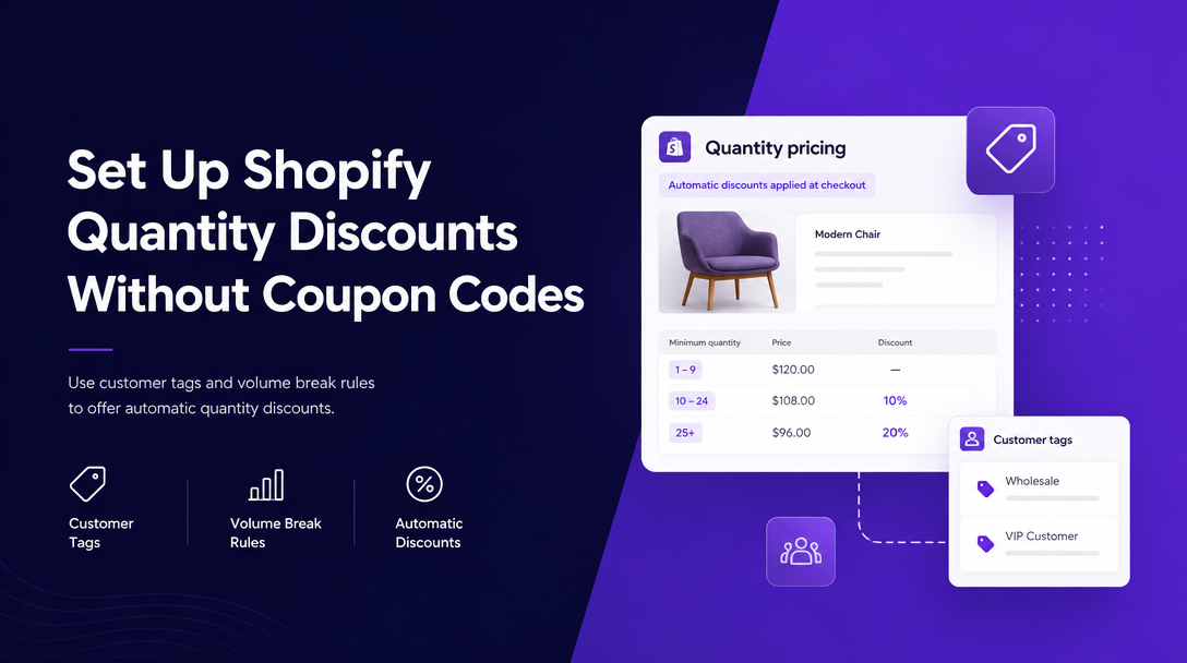 How to Set Up Shopify Quantity Discounts Without Coupon Codes image