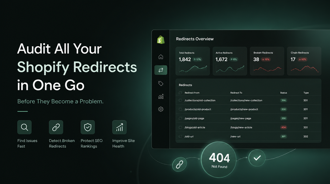 How to Audit All Your Shopify Redirects in One Go (Before They Become a Problem) image