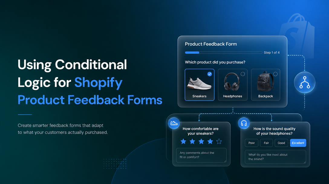 Using Conditional Logic for Shopify Product Feedback Forms image