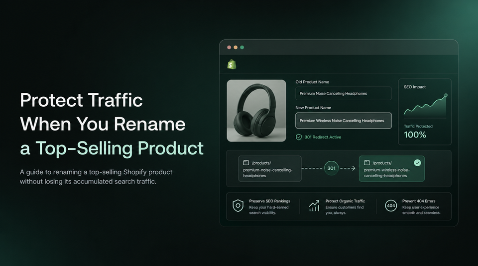 How to Protect Traffic When You Rename a Top-Selling Product article illustration