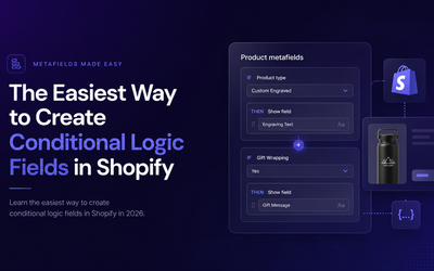 The Easiest Way to Create Conditional Logic Fields in Shopify article illustration