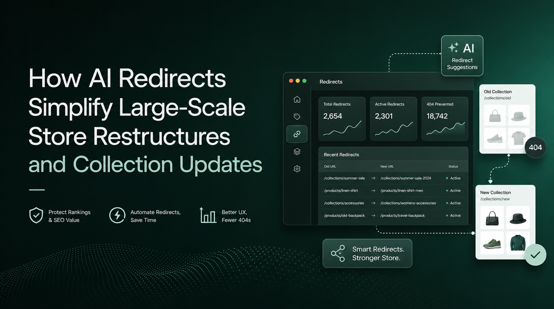 How AI Redirects Simplify Large-Scale Store Restructures and Collection Updates image