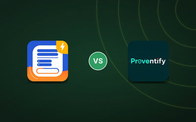 Releasit COD Form & Upsells vs Preventify: COD Form & Upsells