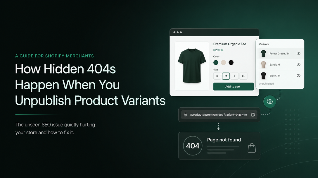 How Hidden 404s Happen When You Unpublish Product Variants image