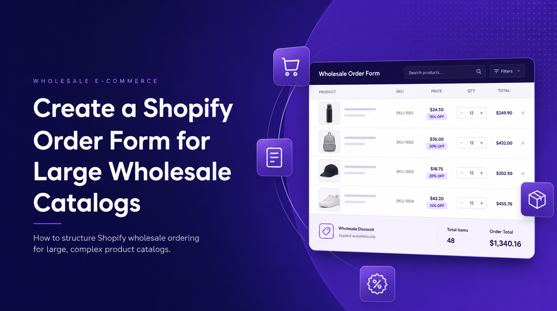 How to Create a Shopify Order Form for Large Wholesale Catalogs image