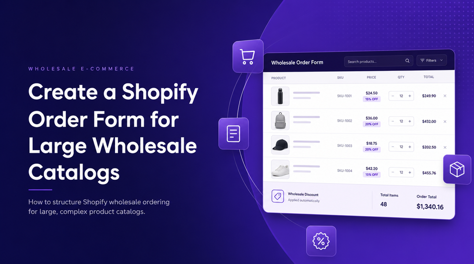 How to Create a Shopify Order Form for Large Wholesale Catalogs article illustration