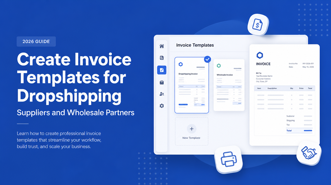 How to Create Invoice Templates for Dropshipping Suppliers and Wholesale Partners image