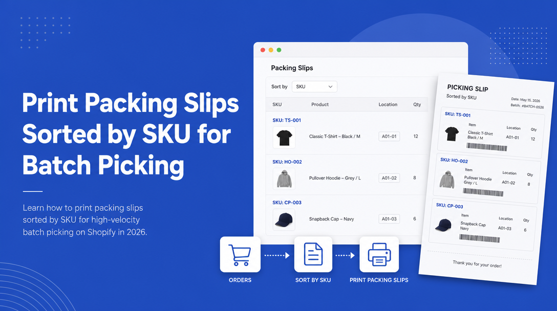 How to Print Packing Slips Sorted by SKU for Batch Picking image