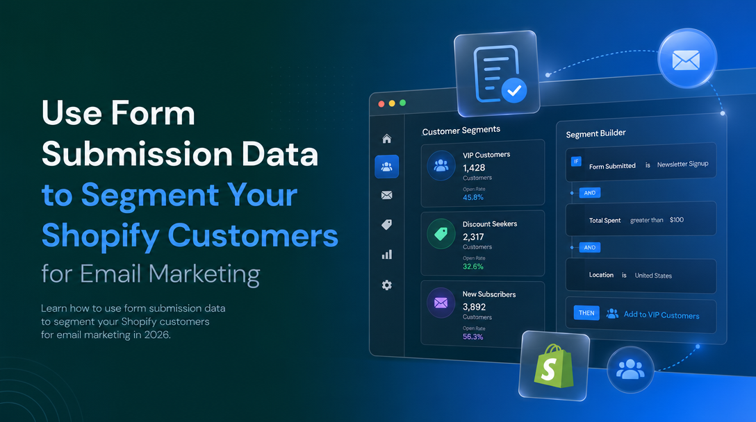 How to Use Form Submission Data to Segment Your Shopify Customers for Email Marketing image