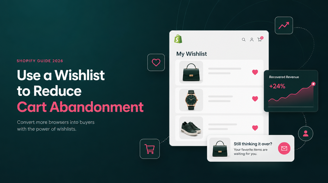 How to Use a Wishlist to Reduce Cart Abandonment on Shopify image