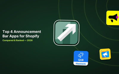 4 Best Shopify Announcement Bar Apps in 2026 article illustration