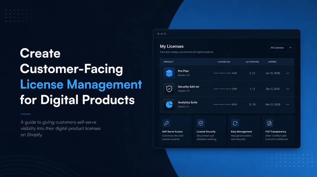 How to Create Customer-Facing License Management for Digital Products image
