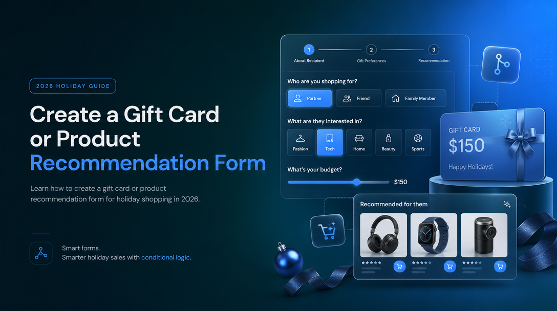 How to Create a Gift Card or Product Recommendation Form for Holiday Shopping image