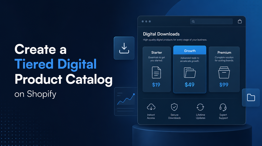 How to Create a Tiered Digital Product Catalog on Shopify image