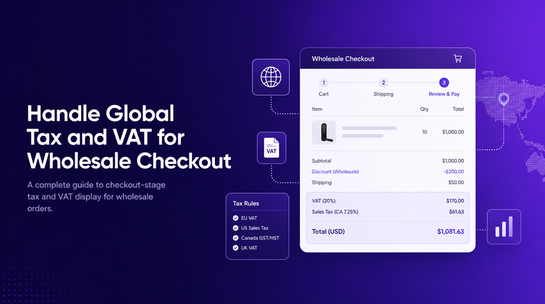 How to Handle Global Tax and VAT for Wholesale Checkout image