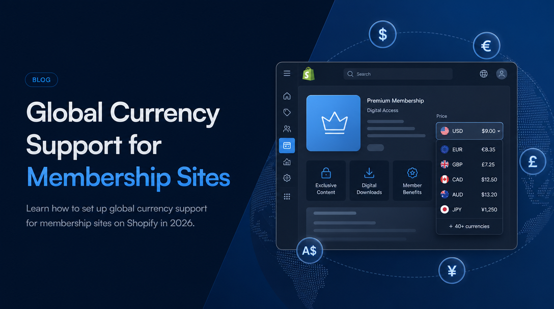 Global Currency Support for Membership Sites image