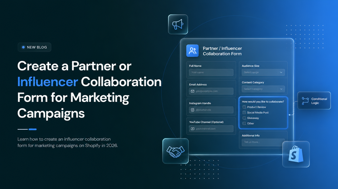How to Create a Partner or Influencer Collaboration Form for Marketing Campaigns image