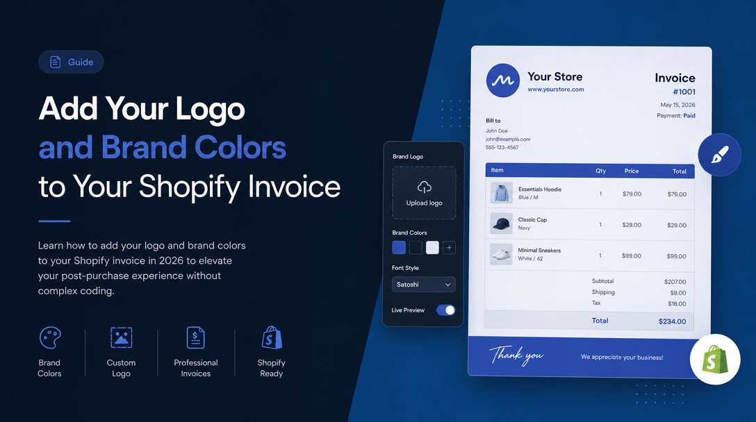 How to Add Your Logo and Brand Colors to Your Shopify Invoice image