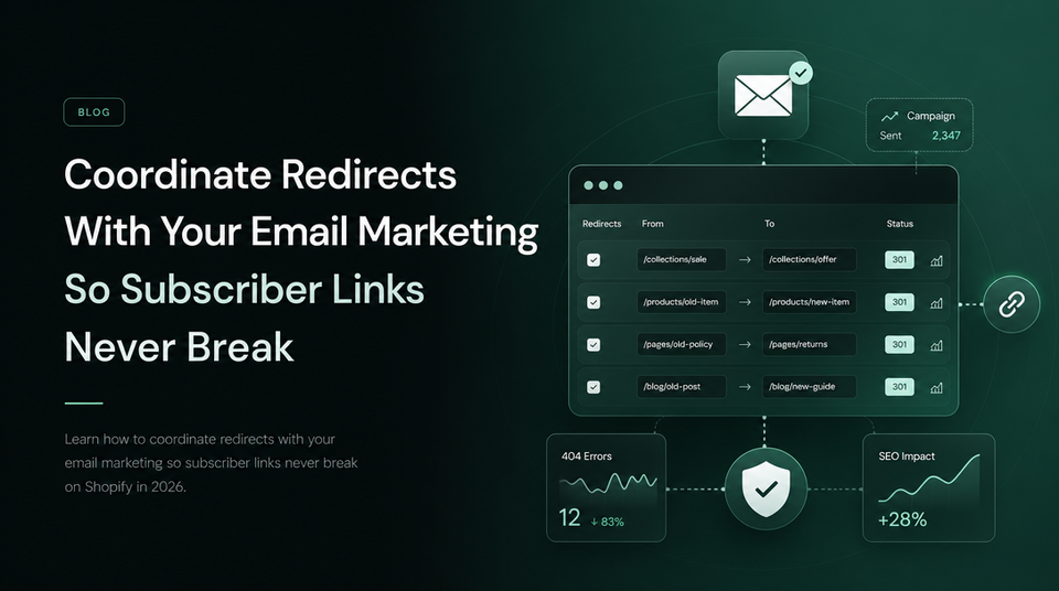 How to Coordinate Redirects With Your Email Marketing So Subscriber Links Never Break article illustration