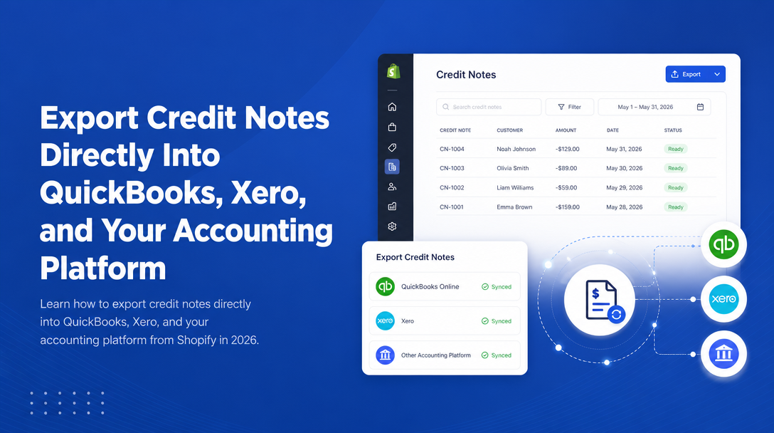 How to Export Credit Notes Directly Into QuickBooks, Xero, and Your Accounting Platform image