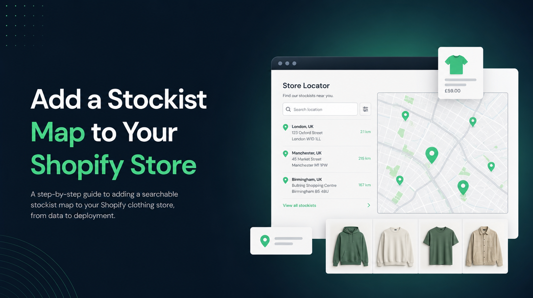 How to Add a Stockist Map to a Shopify Clothing Store image