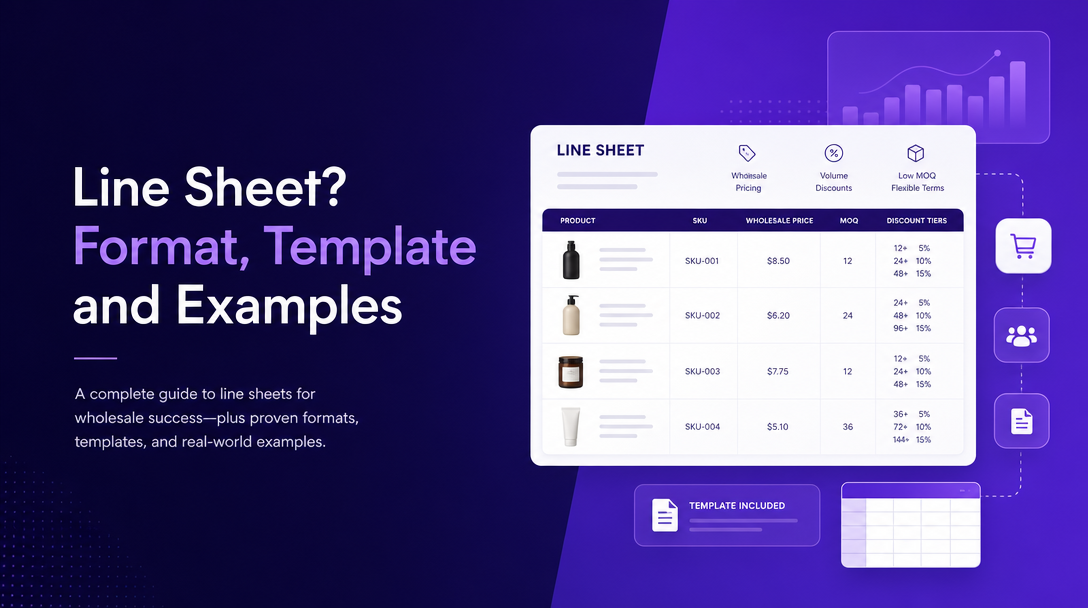 What Is a Line Sheet? Format, Template and Examples image