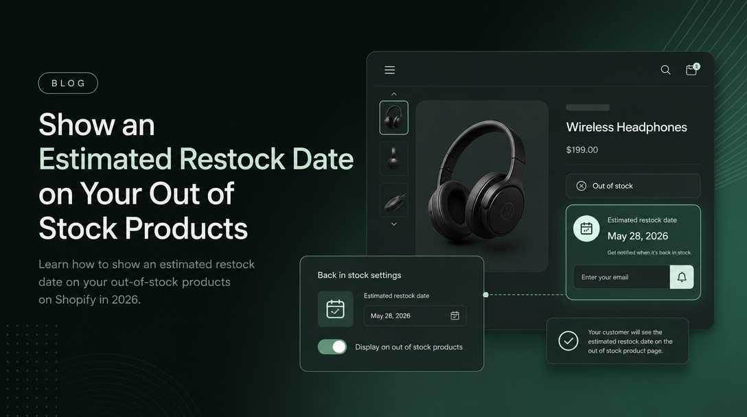 How to Show an Estimated Restock Date on Your Out of Stock Products image