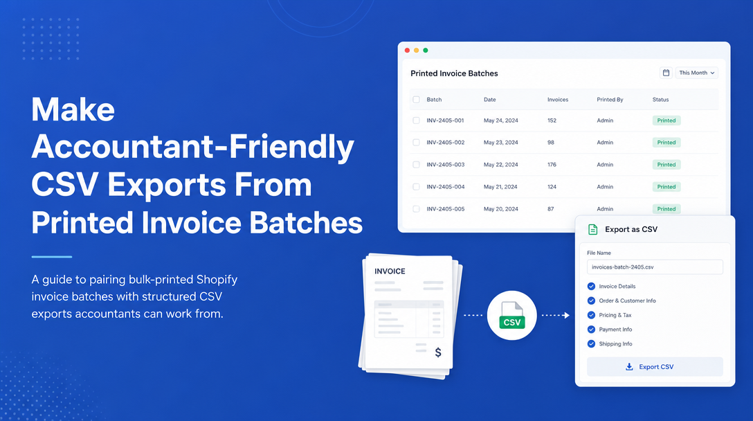 How to Make Accountant-Friendly CSV Exports From Printed Invoice Batches image