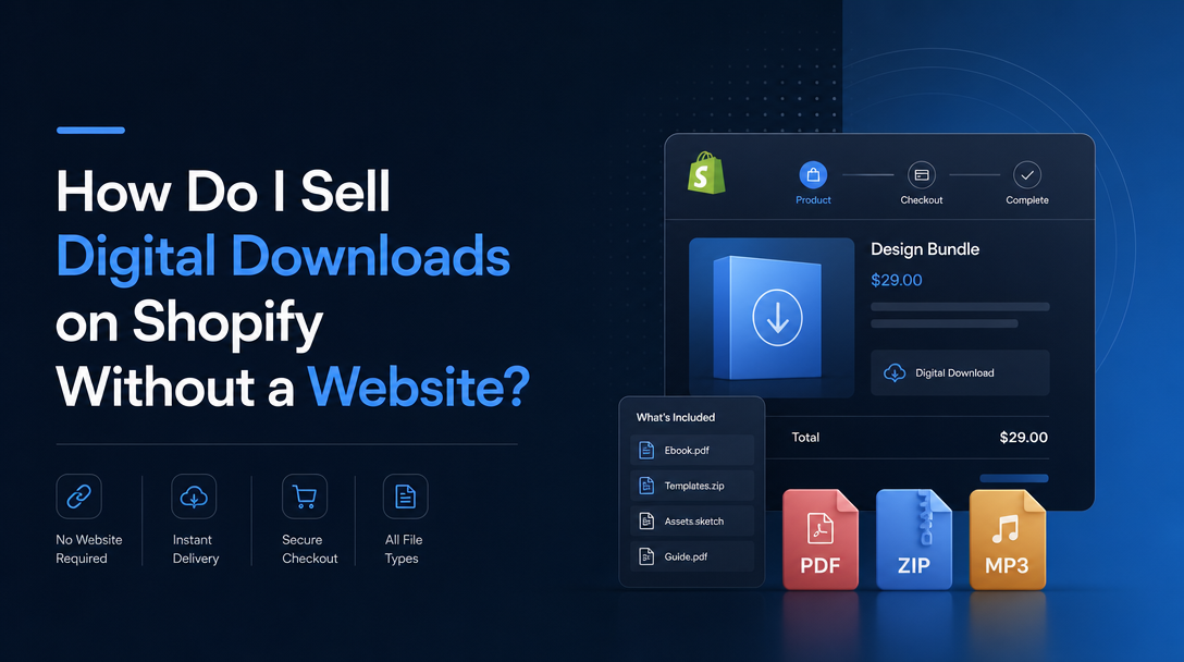 How Do I Sell Digital Downloads on Shopify Without a Website? image
