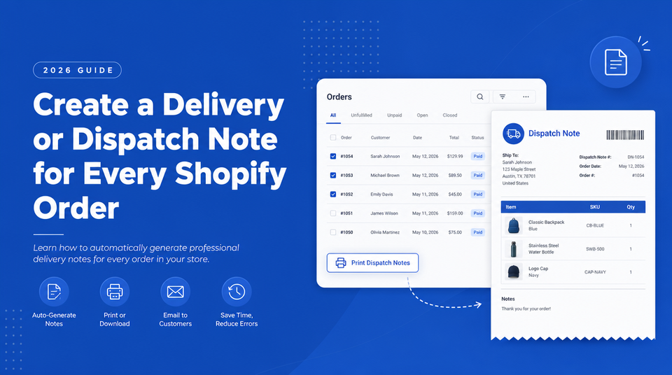 How to Create a Delivery or Dispatch Note for Every Shopify Order article illustration