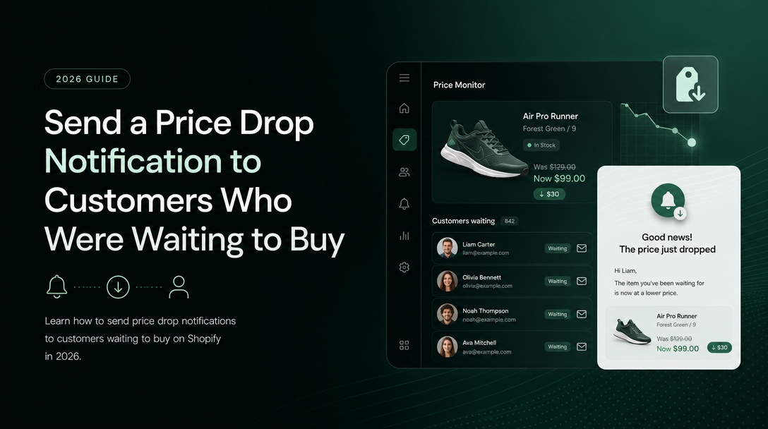 How to Send a Price Drop Notification to Customers Who Were Waiting to Buy image
