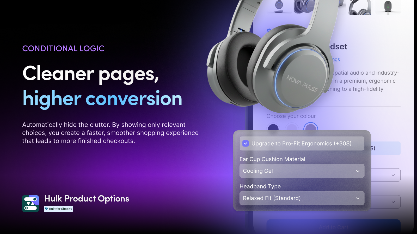 Hulk Product Options Feature