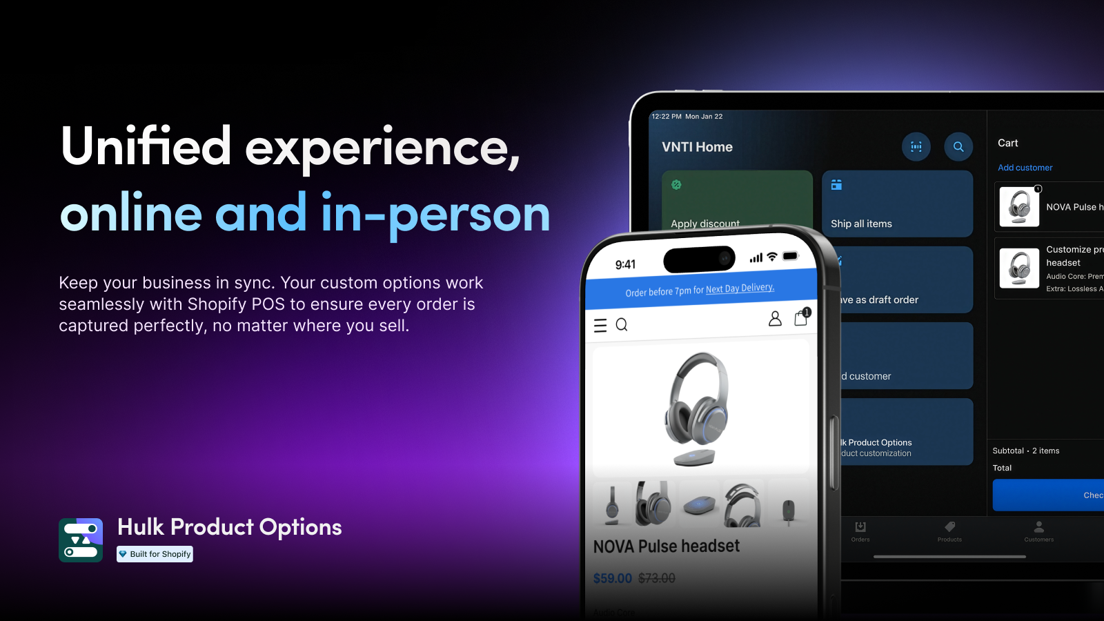 Hulk Product Options Feature