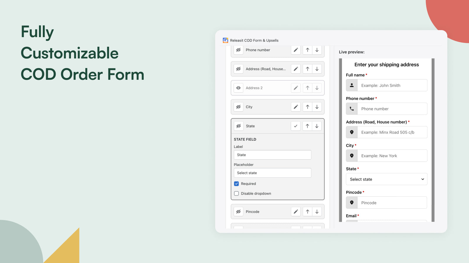 Shopify - Releasit COD Form & Upsells – Shop Circle