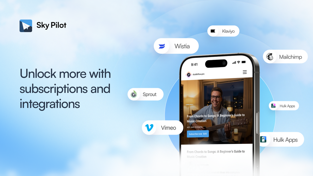Sky Pilot ‑ Digital Downloads Feature