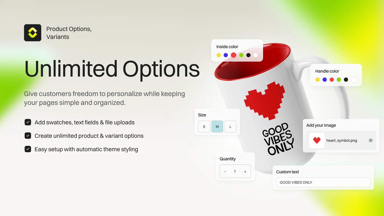 Key Product Options, Variants Feature
