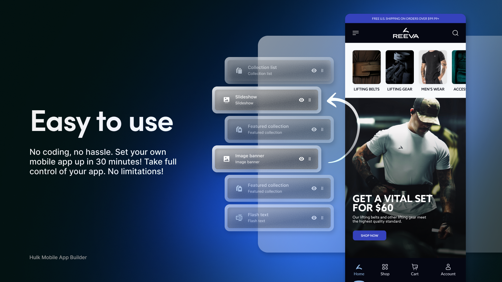 Hulk Mobile App Builder Feature
