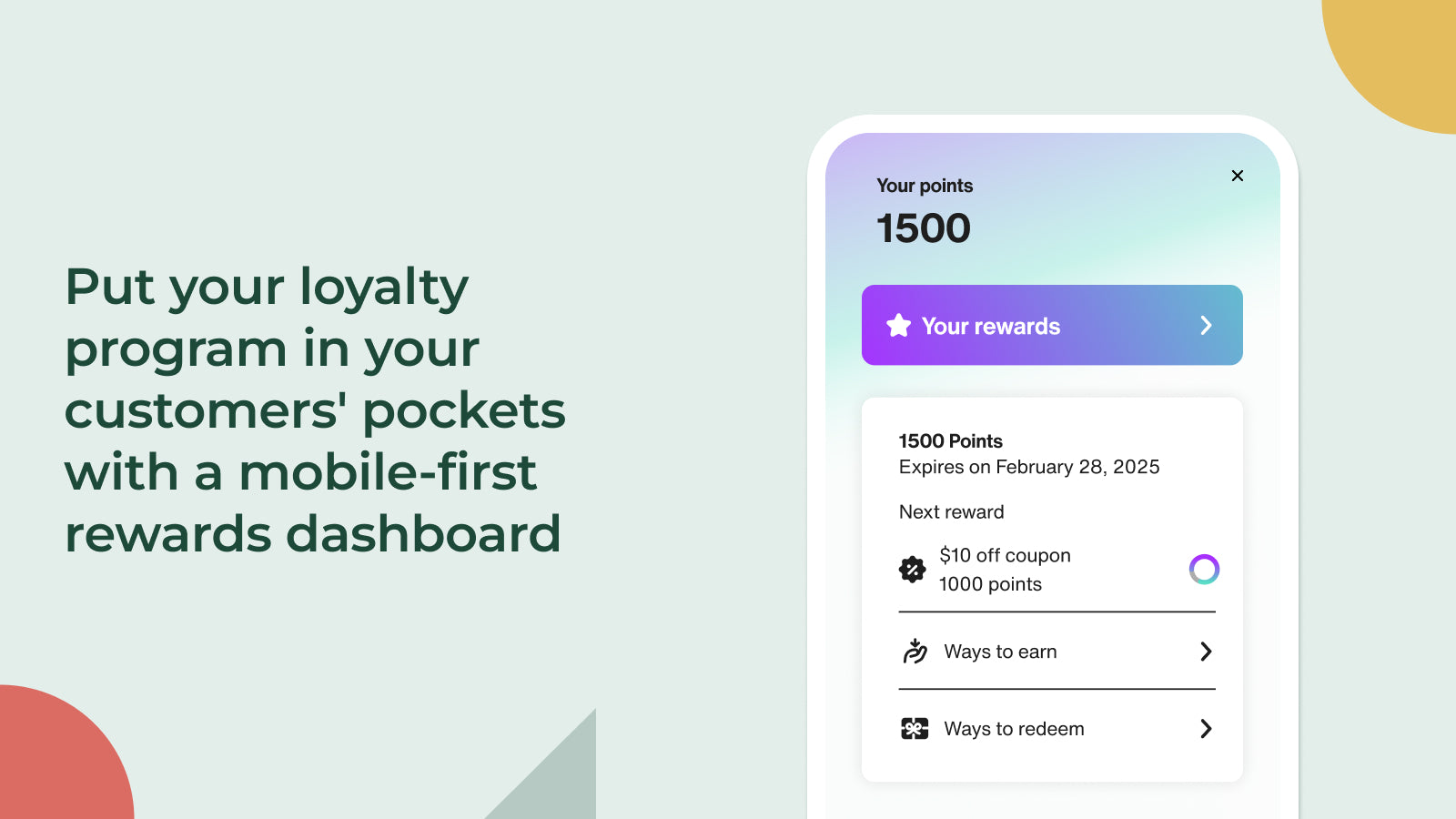 Keystone Loyalty Rewards Feature