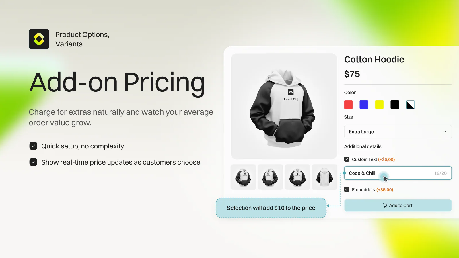 Key Product Options, Variants Feature
