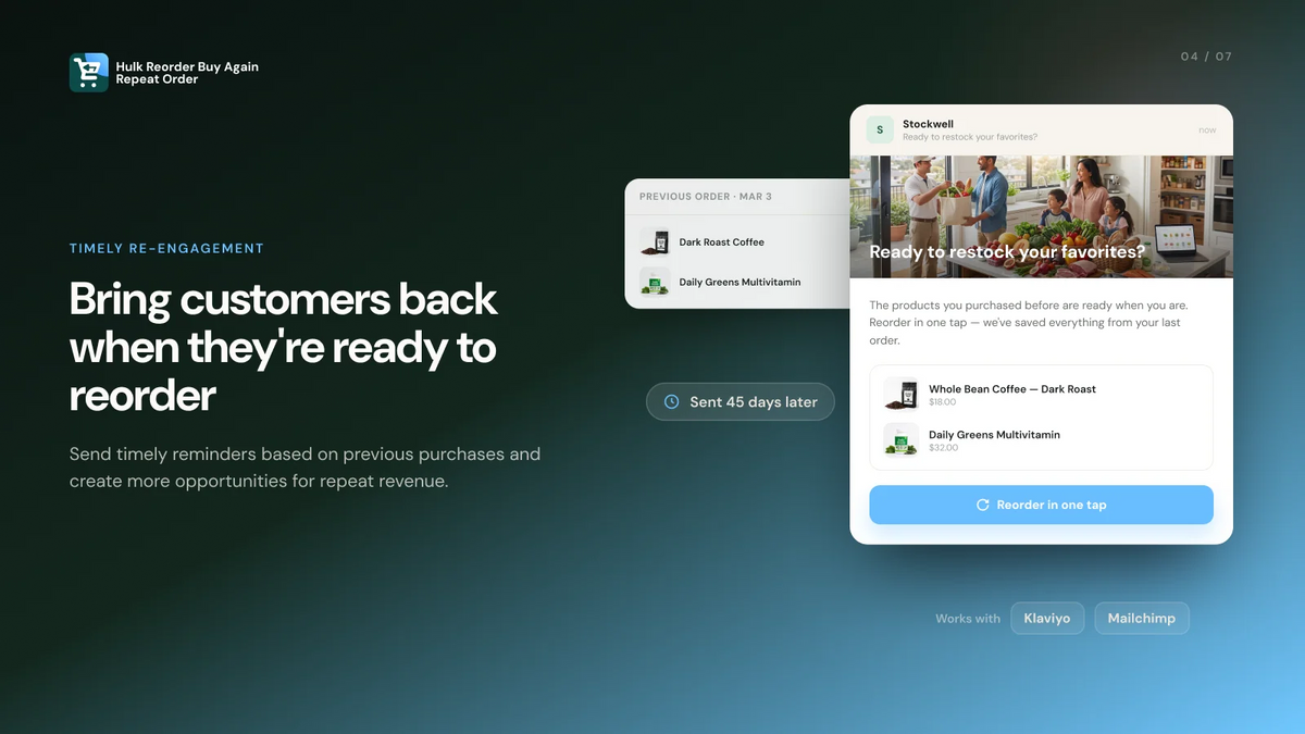 Reorder Buy Again Repeat Order Feature