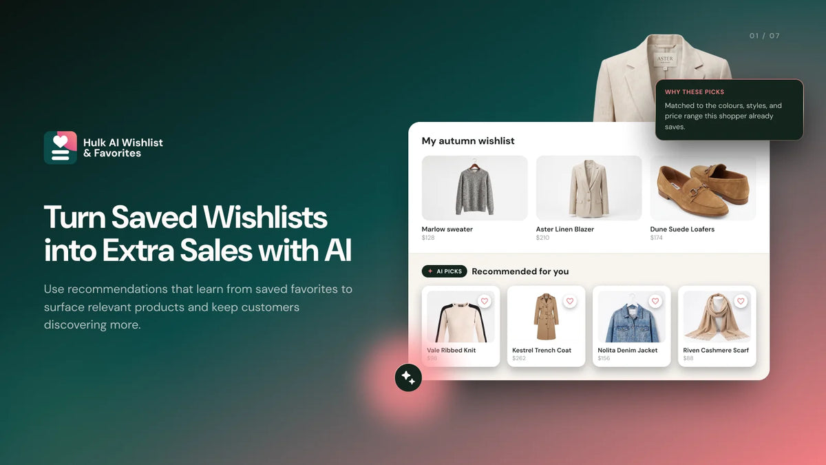 Hulk AI Wishlist & Favorites Feature