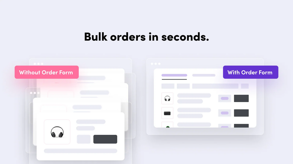 WSH Order Form & ReOrder Feature
